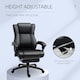 image 3 of Vinsetto Executive Home Office Chair, Computer Chair, with Foot Rest, Black