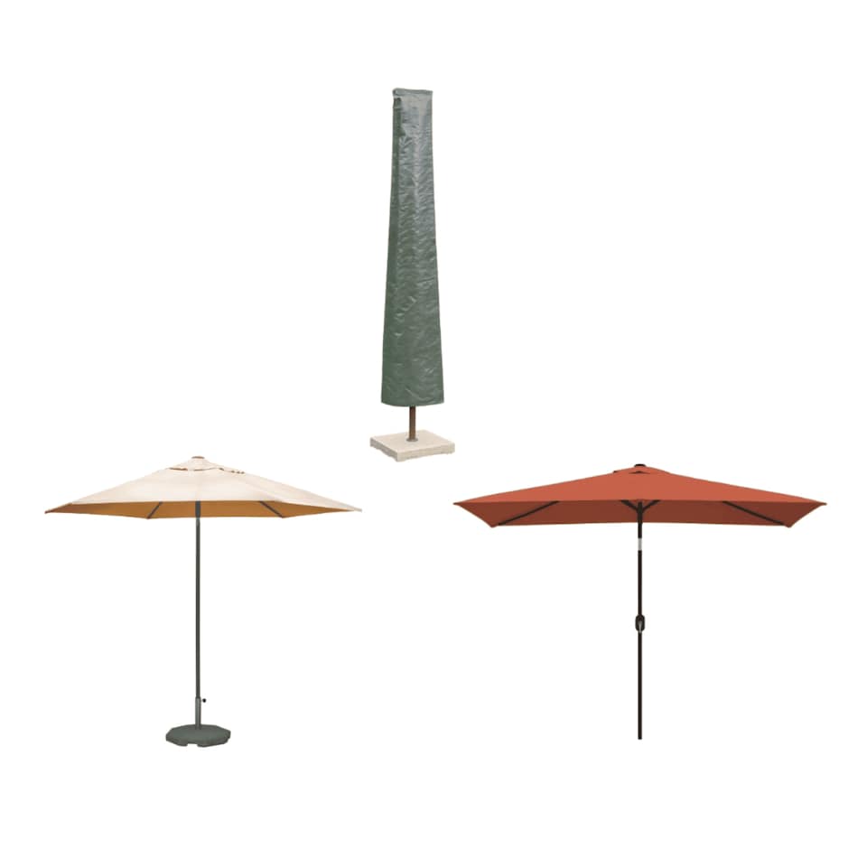 image 1 of Grey 160cm Heavy Duty Waterproof Parasol Jumbo Protective Cover