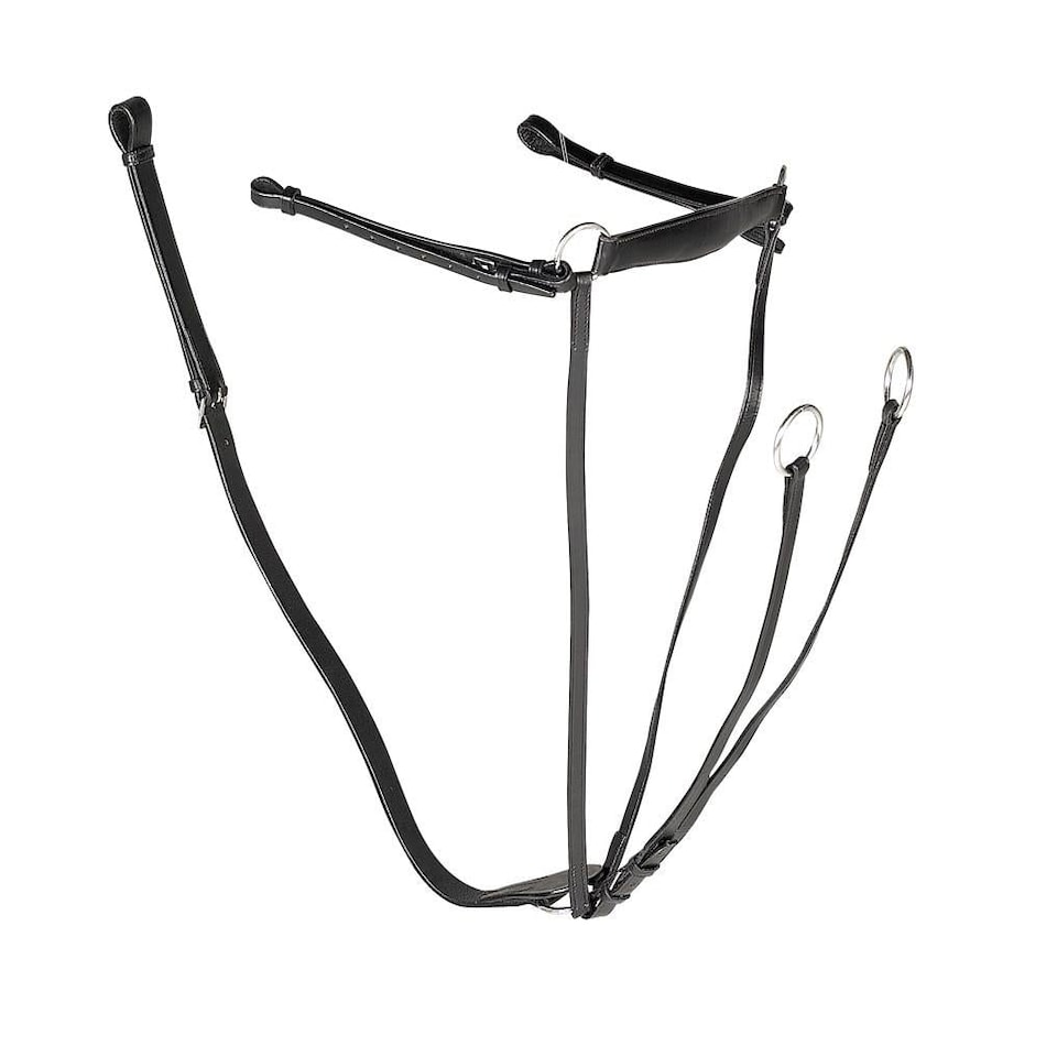 image 1 of Gallop Equestrian Breast Plate Martingale Clear | Size: Full
Colour: Brown