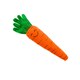 image 2 of House Of Paws Carrot Plush Dog Toy - Orange/Green - One Size