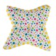 image 1 of Homescapes Multi Polka Dots Star Floor Cushion Multi