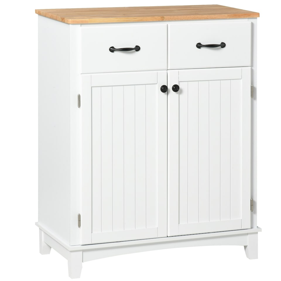 image 1 of HOMCOM Simple Kitchen Cupboard Storage Cabinet w/ Drawer Living & Dining Room