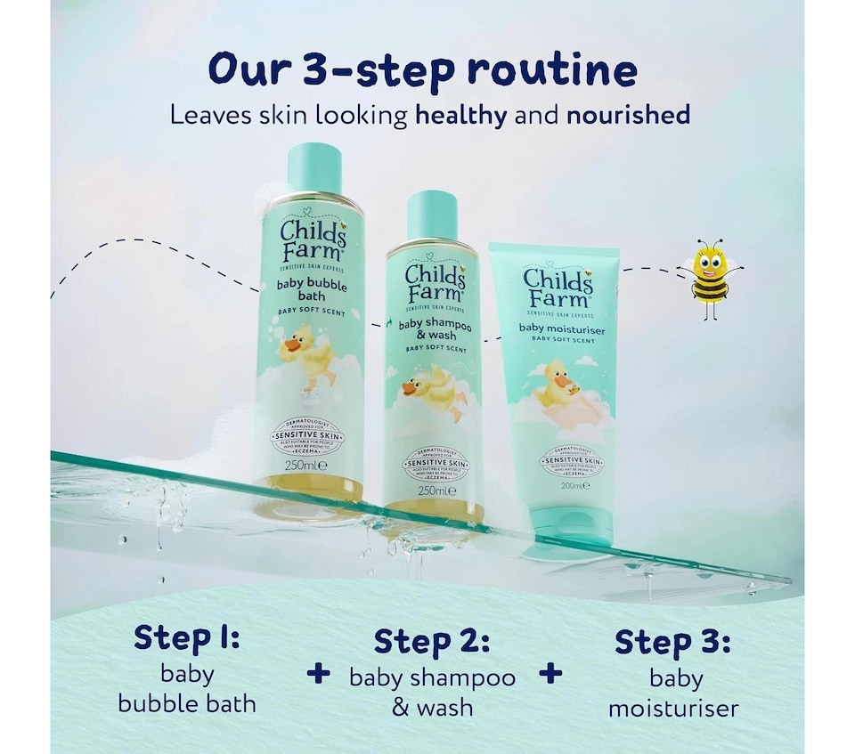 image 1 of Childs Farm Baby Bubble Bath Bedtime Sensitive Skin Soft Scent 250Ml Newborn