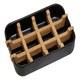 image 1 of Interiors by Premier Eco-Friendly Black Soap Dish, Removable Bamboo Insert Soap Tray, Modern Soap Case Holder, Bath Soap Holder