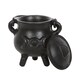 image 2 of Something Different Cast Iron Triple Moon Cauldron - Black - 10.5cm x 8.5cm x 10cm