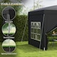 image 5 of Outsunny 3mx3m Pop Up Gazebo Party Tent Canopy Marquee with Storage Bag Black