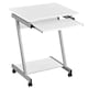 image 1 of Yaheetech Z-Shaped Computer Desk | White