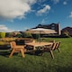 image 3 of Valley 6 Seater Set 2XC 2XB - Timber - L220 x W330 x H95 cm - Garden Furniture - Minimal Assembly Required