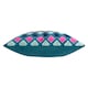 image 4 of Furn Metro Diamond Velvet Cushion | Multi | Multicolour
