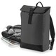 image 2 of BagBase Reflective Roll Top Backpack - Black Reflective - One Size