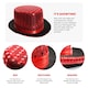 image 2 of Pack of 6 Red Sequin Top Hat Red | One Size