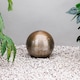 image 1 of Primrose Corten Steel Sphere Water Feature with Lights and Reservoir 30cm