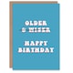 image 4 of Older Not Wiser Him Dad Brother Son Grandad Joke Funny Birthday Card