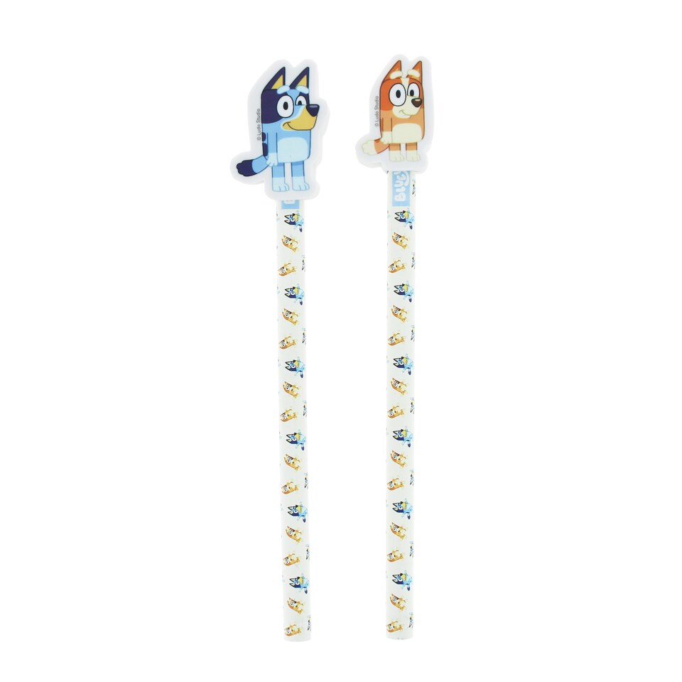 image 1 of Bluey Pencil & Eraser Set