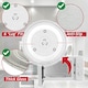 image 4 of SPARES2GO Universal Microwave Turntable Plate 6 Lug Fixing Y Type Glass Dish Tray (12" / 31.5cm / 315mm)