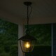 image 8 of CGC VIOLET Black Outdoor Chain Hanging Lantern Light Black