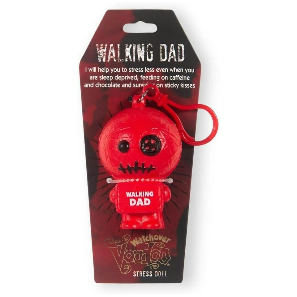 History & Heraldry Voodoo Stress Toy Keychain - Walking Dad
