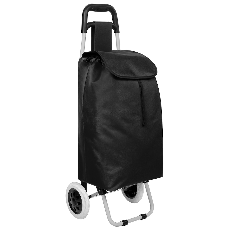 image 1 of Shopping Trolley - folding, removable cover, smooth running wheels | Black | black | 20 x 35 x 50 cm | 1