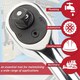 image 7 of SPARES2GO 3/8" Socket Ratchet Square Drive 100 Teeth Quick Release Reversible Chrome Vanadium Steel Tool