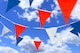 image 5 of Red White and Blue Fabric Bunting - 10m 20 Flags | Multi