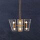 image 3 of Interiors by Premier Brass Finish Pendant Light