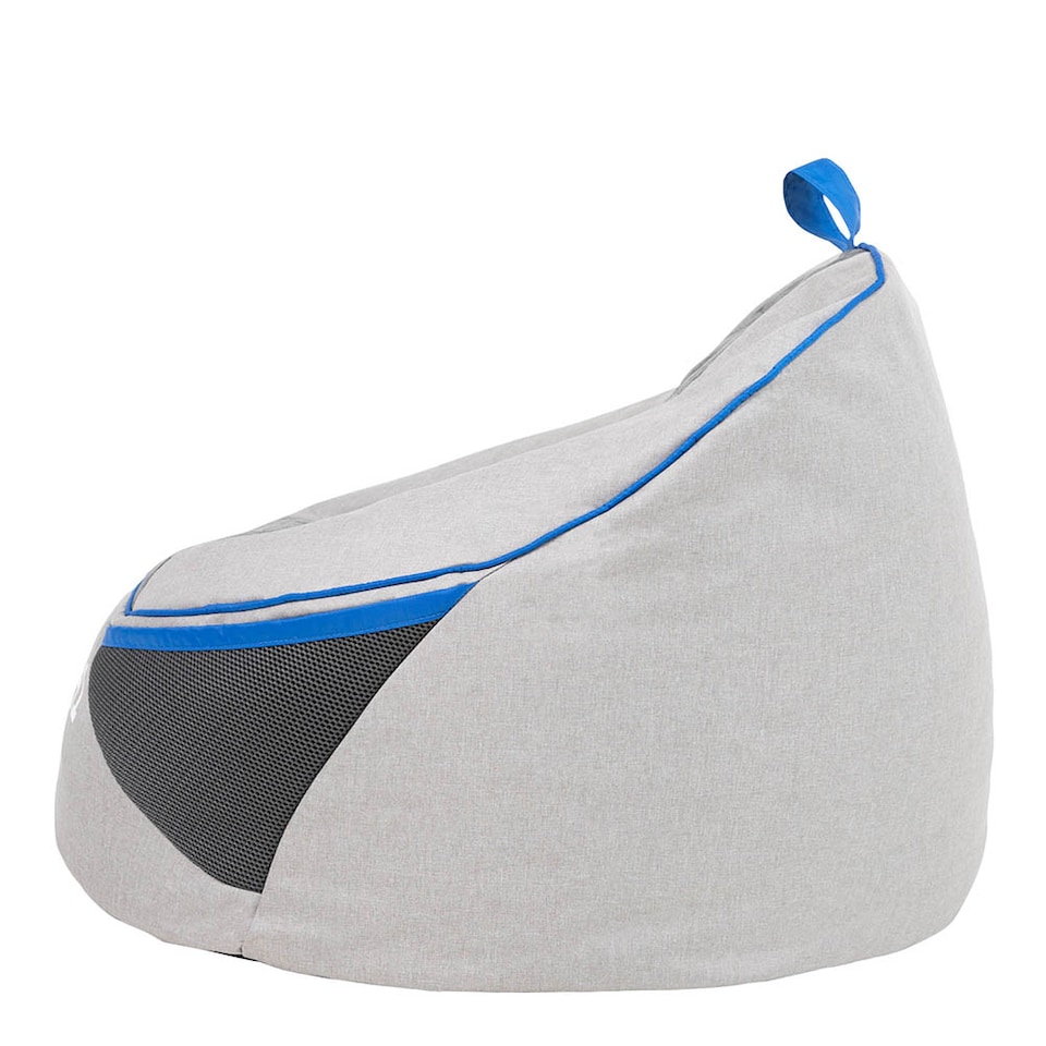 image 1 of PLAY-R1 Alpha Kids Gaming Bean Bag Chair Grey Video Gaming Bean Bags | Grey | Grey | 1