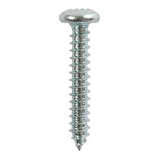 Timco - Self-Tapping Screws - PZ - Pan - Zinc (Size 10 x 5/8 - 10 Pieces)