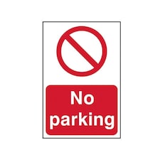 Scan Sign: No Parking - Multi Colour - 200 x 300mm