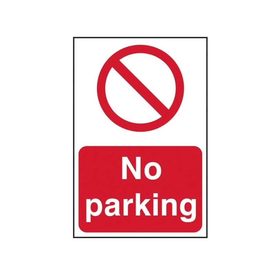 Scan Sign: No Parking - Multi Colour - 200 x 300mm