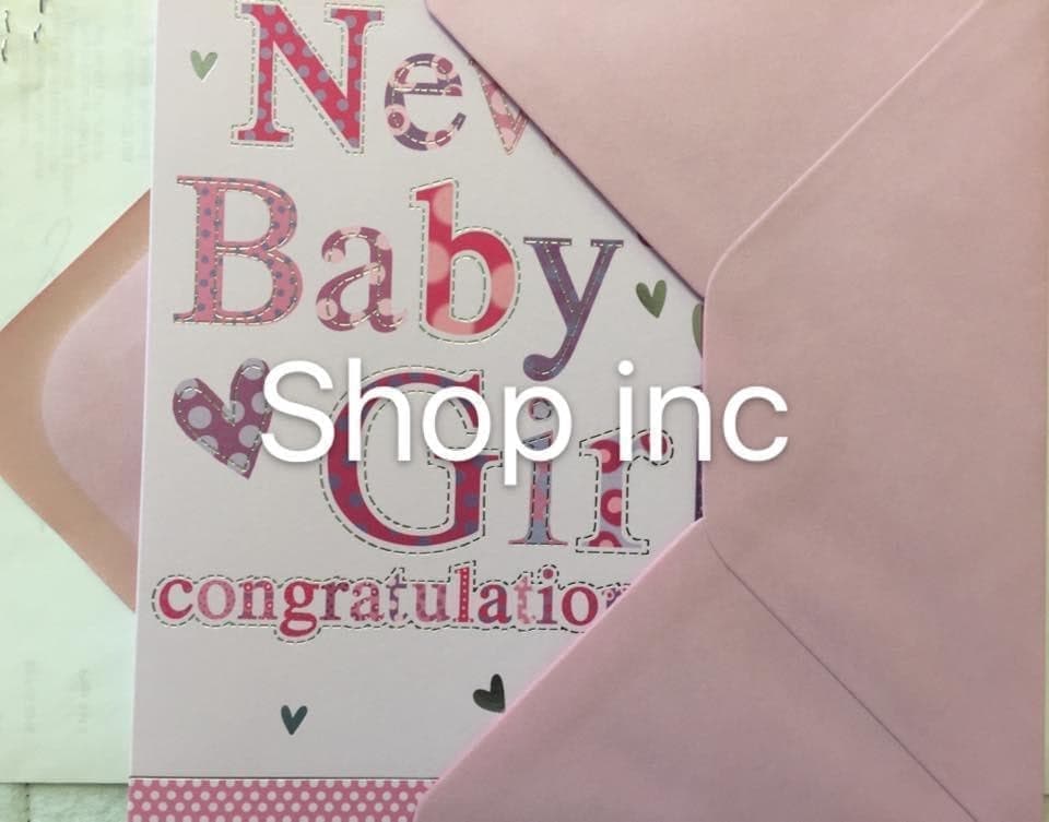 image 1 of New Baby Girl Congratulations Greeting Card