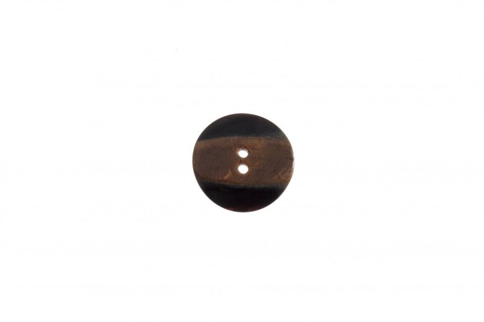 Trimits Brown 30mm Round Wood Buttons for Dressmaking - each