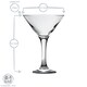 image 3 of Rink Drink  Martini Glasses - 175ml - Clear - Pack of 6