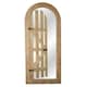 image 1 of Primrose Arched Wooden Glass Illusion Mirror Gate Outdoor 180cm x 60cm