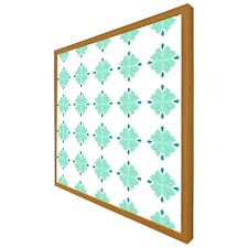 Green uncommon boho chic summer design (Picutre Frame) Brown | Oak | S