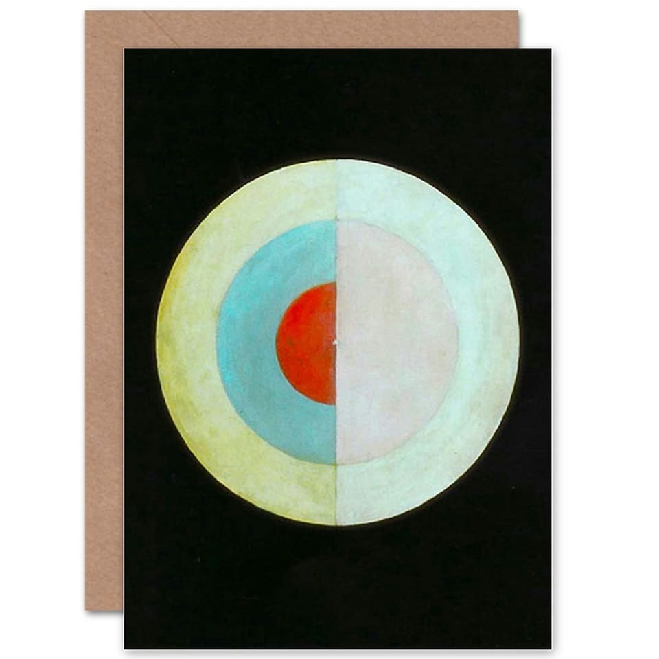 image 1 of Abstract Hilma Af Klint 1915 No 16 Swan Art Card