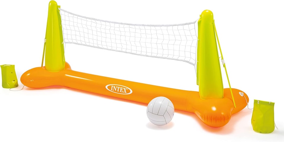 image 1 of Pool Volleyball Game Set And  Floating Hoop Game -Water Sports Fun for All Ages