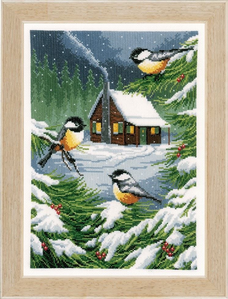 Vervaco WINTER SCENE - Counted Cross Stitch Kit: Winter Scene
