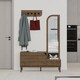 image 2 of Decortie Mila Hall Tree Coat Stand 120x172cm Dark Oak Effect
