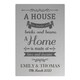 image 3 of Personalised 'A House Is Made Of...' Metal Sign