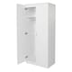image 2 of Modern 2-Door Wardrobe, High Gloss Finish In White White