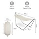 image 5 of VonHaus Beige Boho Fringe Hammock with Frame for Garden