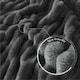 image 3 of Ribbed Jacquard Fleece Bed Blanket Throw 150x200cm