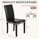 image 3 of Yaheetech Set of 2 Faux Leather Dining Chairs | Black
