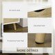 image 4 of HOMCOM TV Cabinet Entertainment Centre w/ Storage Cabinet and Drawer, Natural
