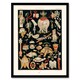 image 1 of Albert Racinet Framed Wall Art Print Chinese Ornamental Objects Home Décor