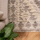 image 3 of KUKOON Grey Cream Geometric Loop Pile Living Room Area Rug 160cm x 230cm Grey