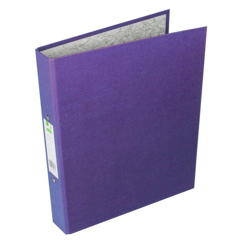 image 1 of Pack of 10 A4 Purple 25mm Polypropylene 2 Ring Binders