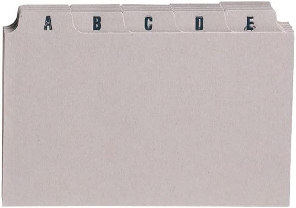 image 1 of Pack of 25 152x102mm A-Z Buff Guide Cards