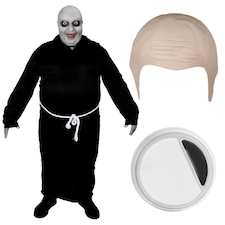 Black Bald Festering Uncle Costume Black | XL