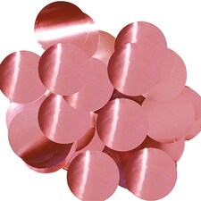 Light Pink 25mm Giant Round Foil Table Confetti 50g